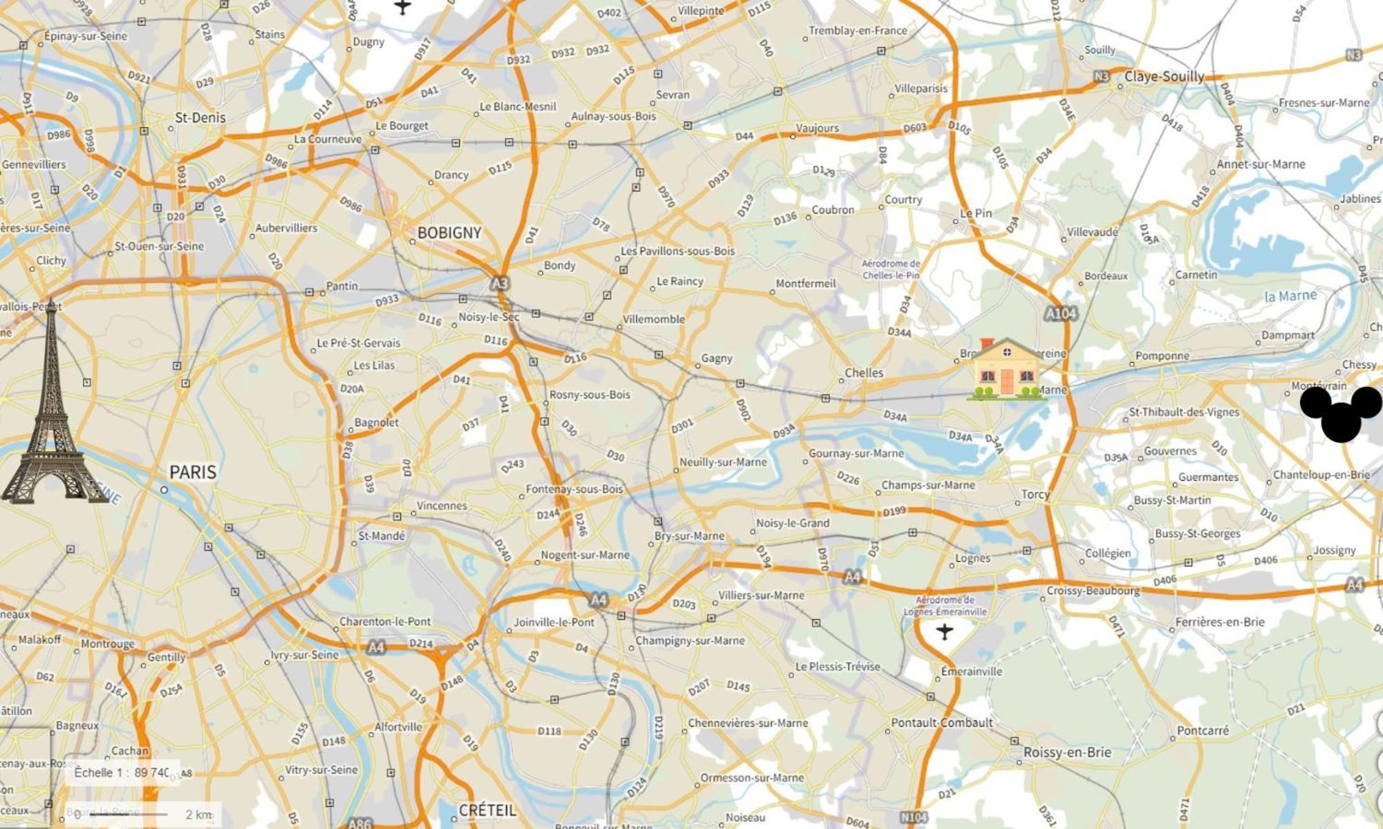 Nid Douillet Entre Paris Et Disney Vaires-sur-Marne Екстер'єр фото